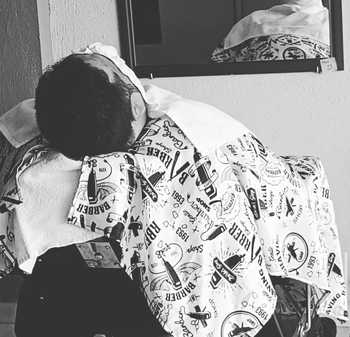 Corte de cabello visto desde arriba